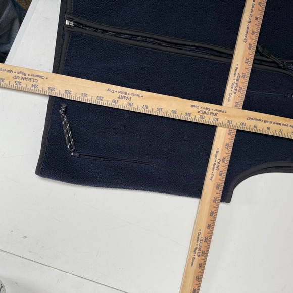 Vintage 2000 Old Navy Fleece Zip Blue Vest size Large - Picture 6 of 6